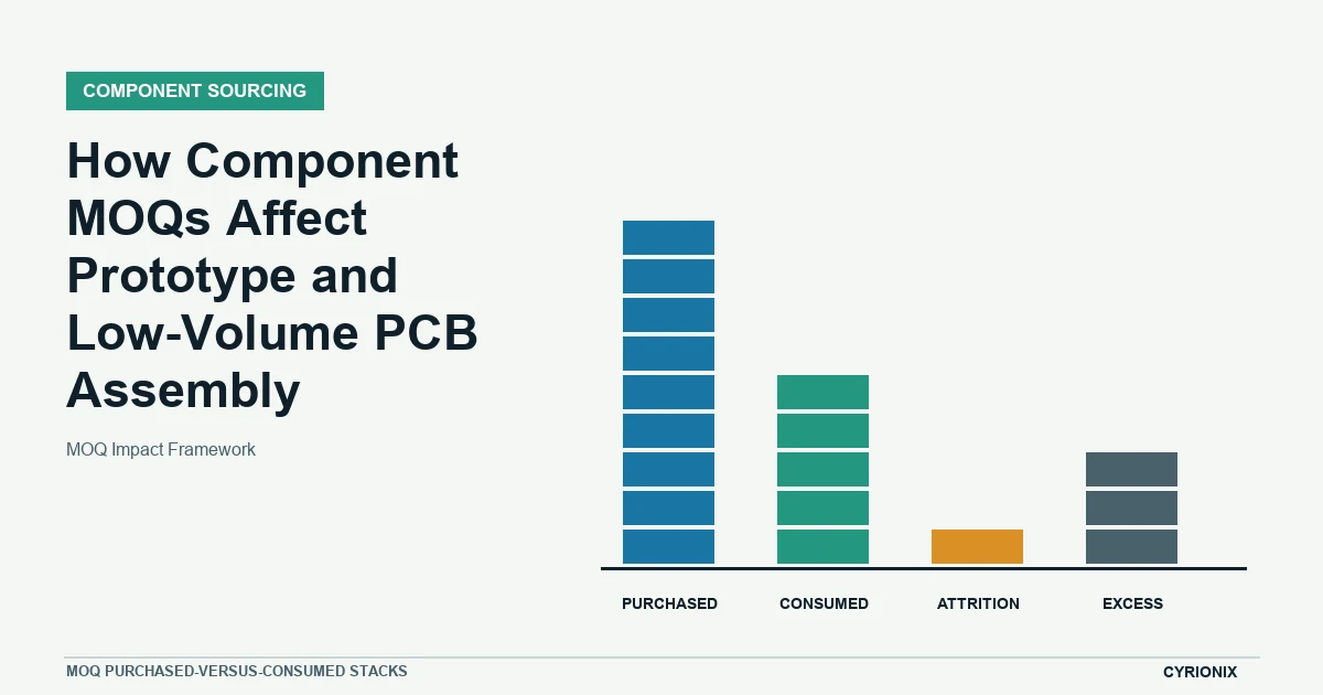 MOQ Impact Framework for component sourcing PCB assembly decisions