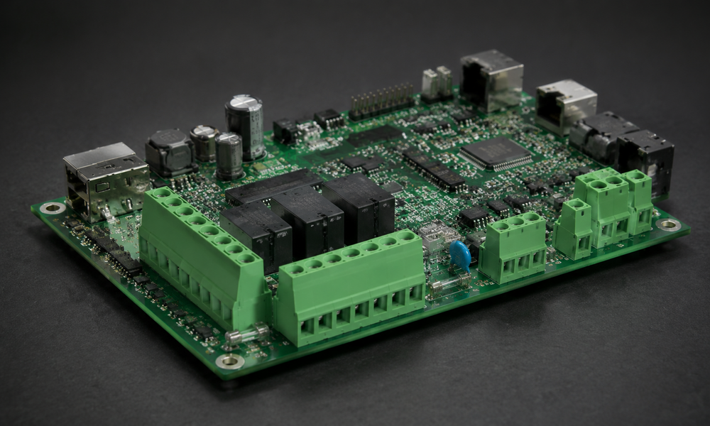 Rugged industrial control printed circuit board