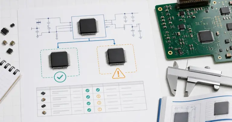 Design for availability review with alternate components, schematic and BOM