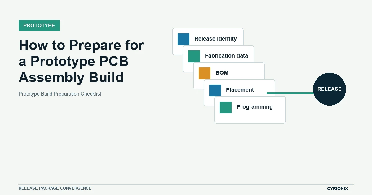 Prototype Build Preparation Checklist for prototype PCB assembly decisions