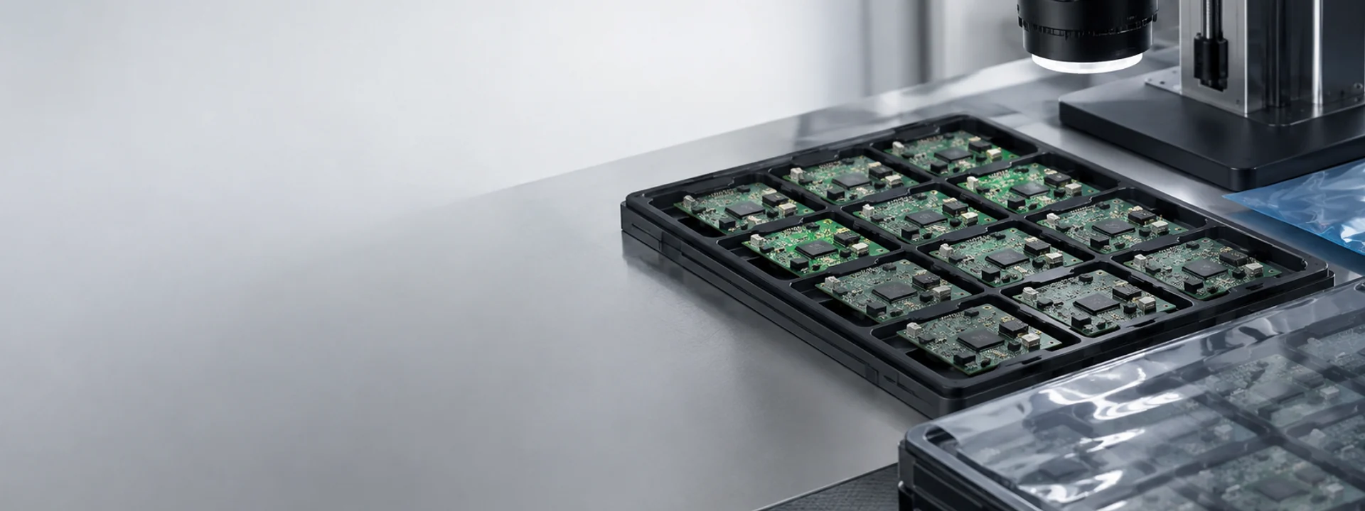 Low-volume batch of assembled printed circuit boards